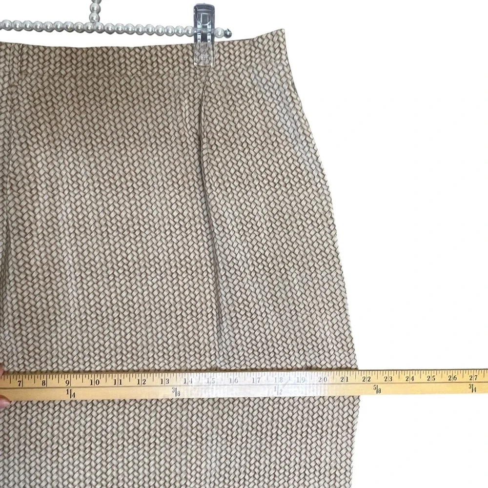 Vintage 90s Silk Maxi Skirt 12 Tropical Safari Resort Earthy Old Money Palm Tree